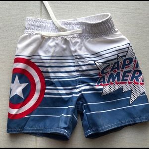 Captain America swim trunks
